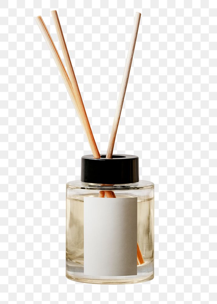 Aroma reed diffuser png, home spa aromatherapy, isolated object