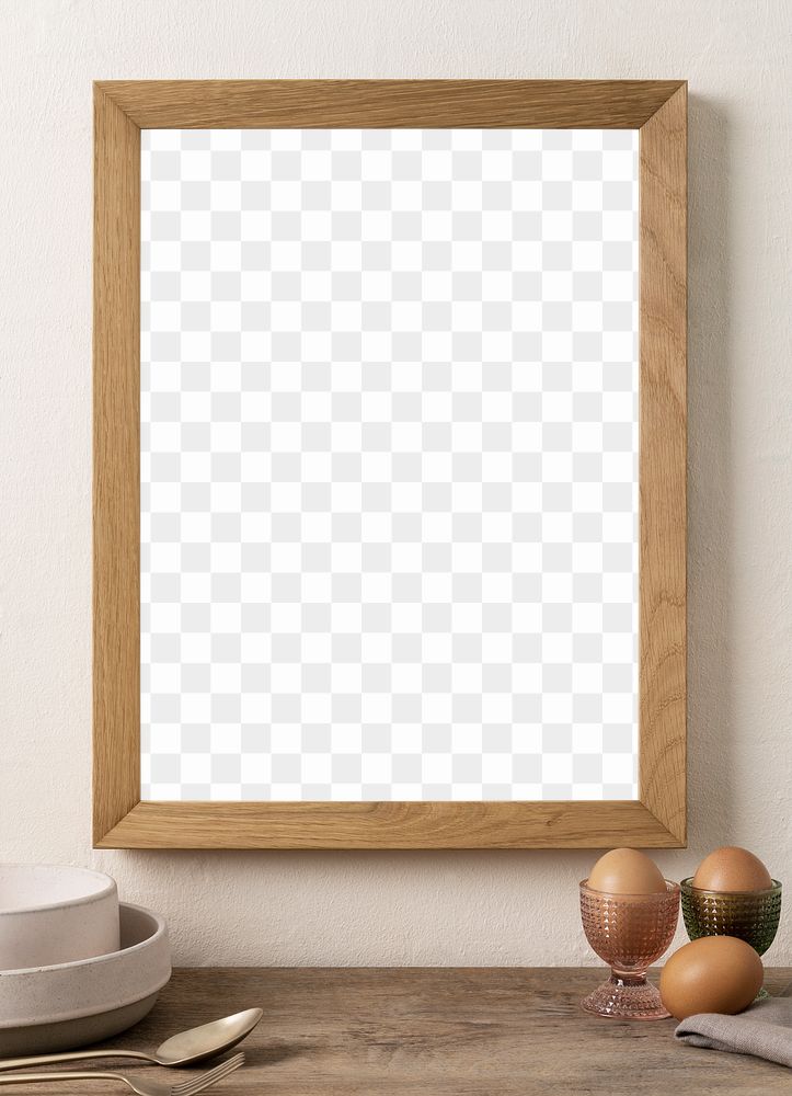 Frame png mockup, dining room, home interior decor