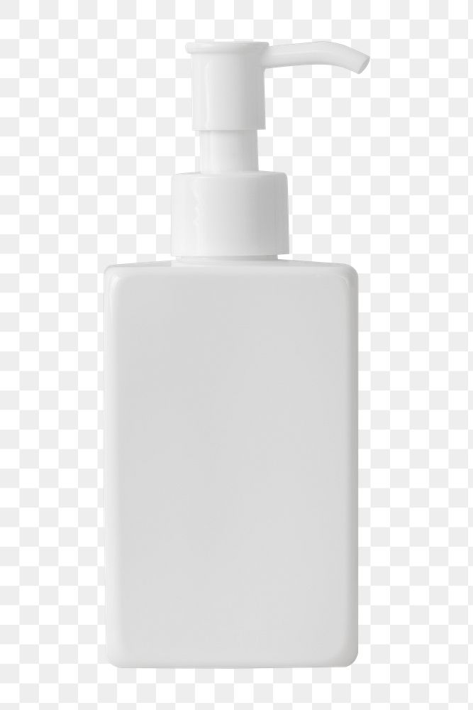 Pump bottle png sticker, cosmetic dispenser, transparent background