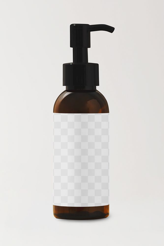 Pump bottle mockup png, liquid soap product packaging