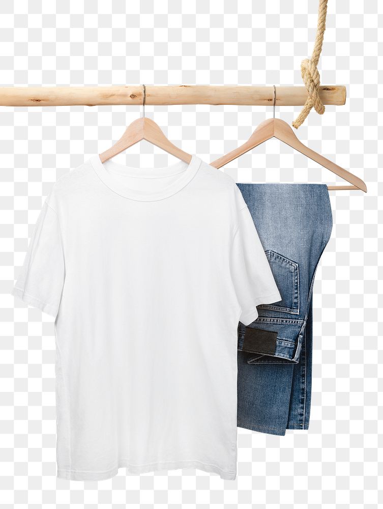 T-shirt png, white simple fashion, transparent design  transparent background 