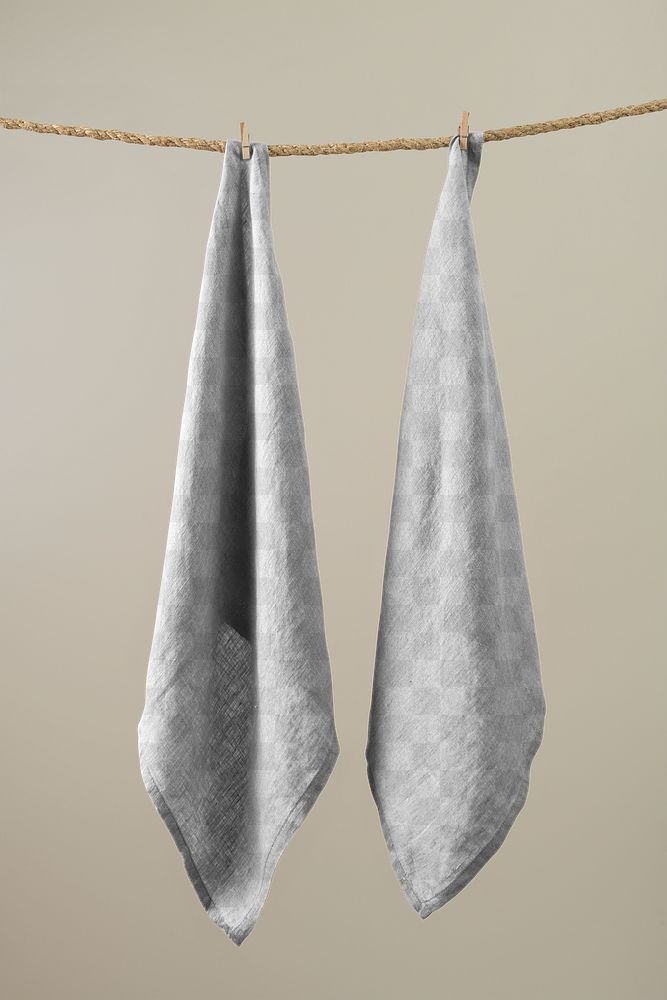 Handkerchief png mockup, realistic transparent design