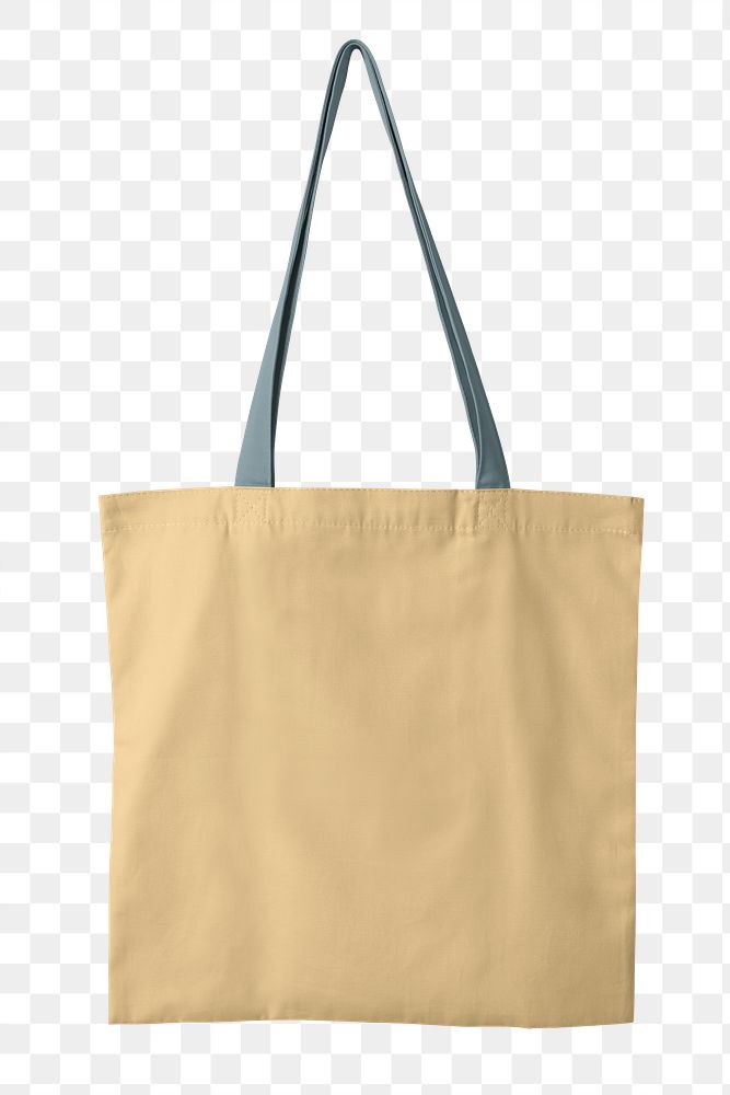 Shopping tote bag png transparent, reusable and realistic design