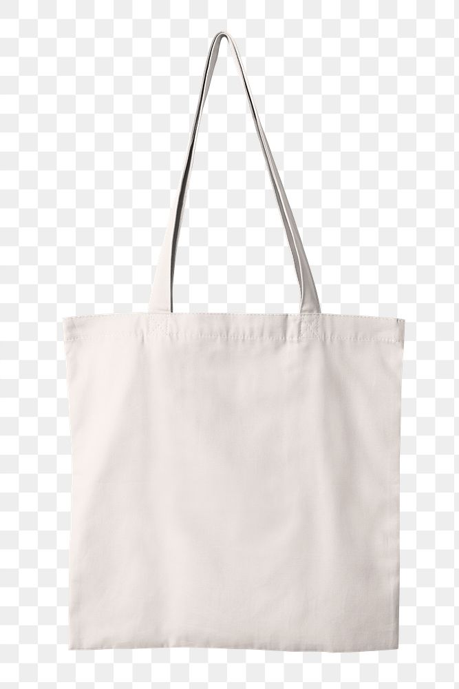 Shopping tote bag png transparent, reusable and realistic design