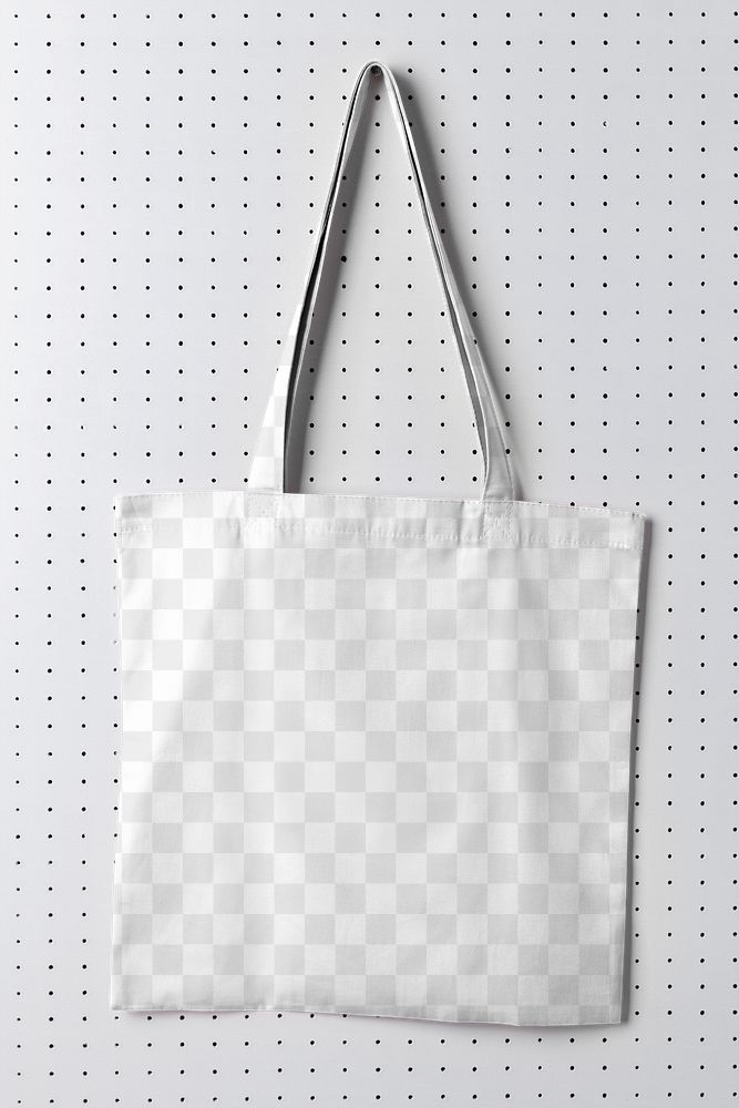 Tote bag mockup png transparent, environmental friendly product