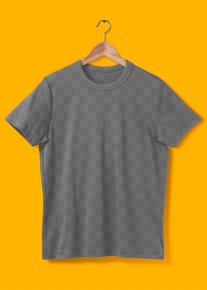 T-shirt png mockup, women&rsquo;s simple apparel transparent design