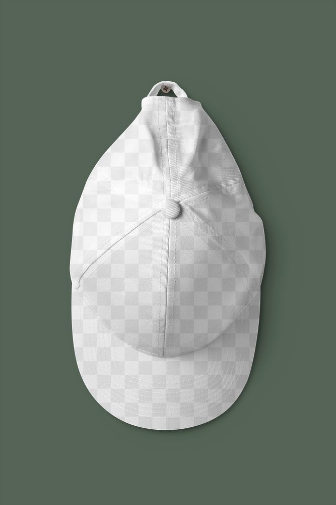 Baseball cap png mockup, headwear fashion in transparent design