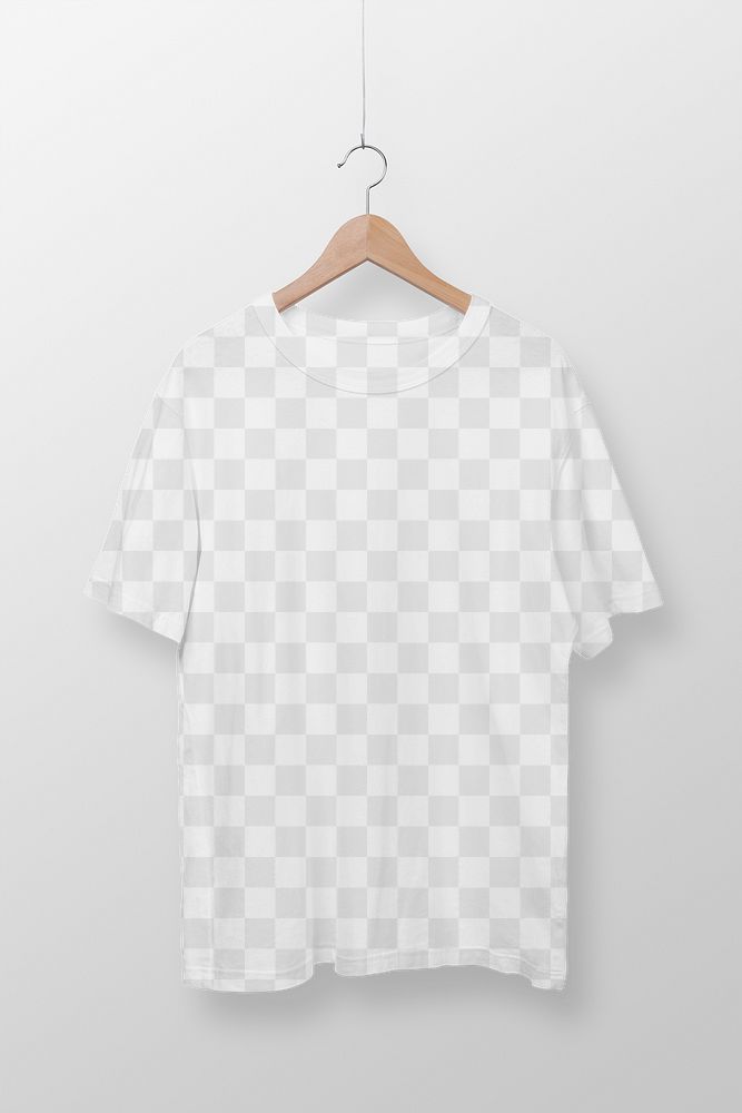 Oversized t-shirt png mockup, casual unisex apparel design