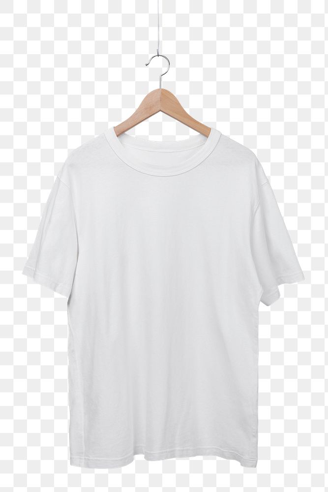 Oversized t-shirt png, unisex fashion with white design