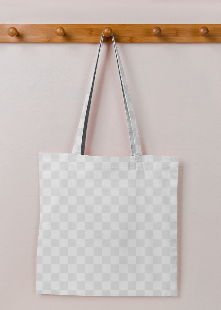 Tote bag mockup png transparent, environmental friendly product