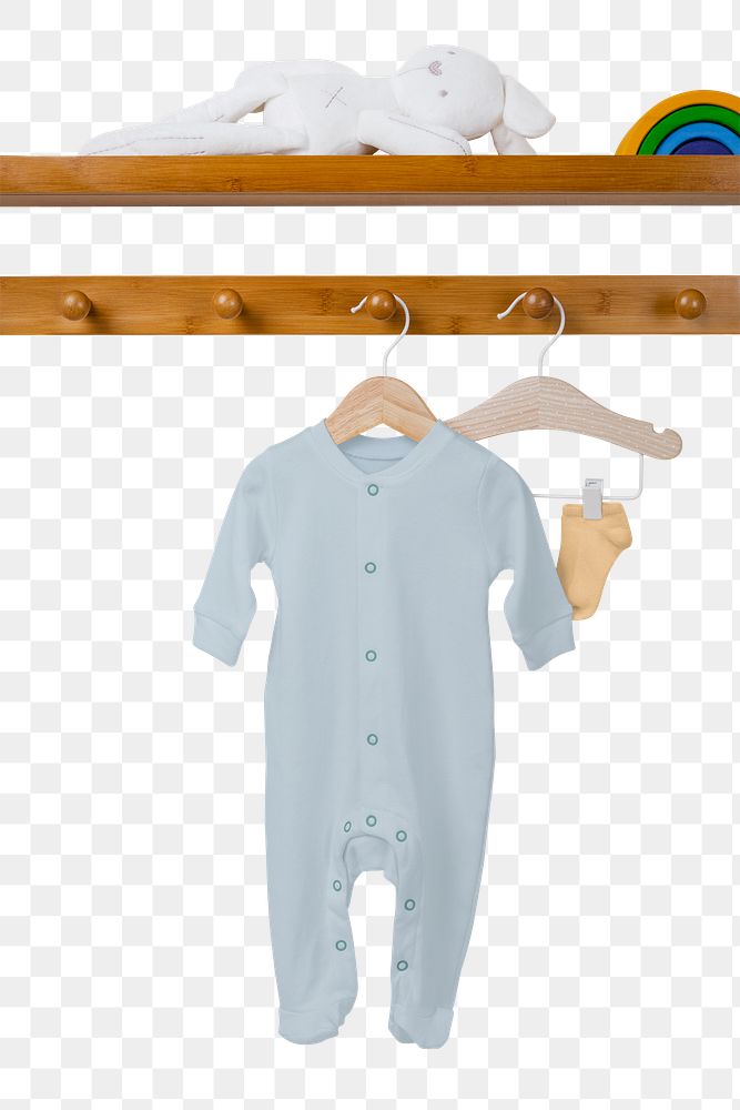 Toddler pajamas png transparent, kids apparel in blue