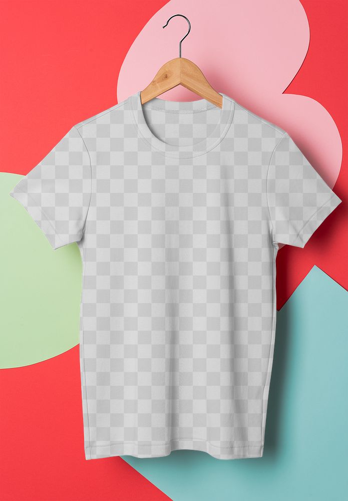 Kids t-shirt png mockup, transparent apparel