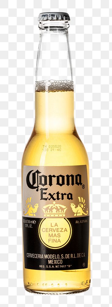 Corona Extra beer in a glass bottle. JANUARY 29, 2020 - BANGKOK, THAILAND 