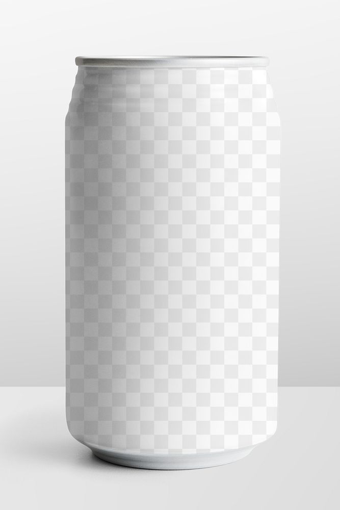 Can mockup png, aluminium drink container