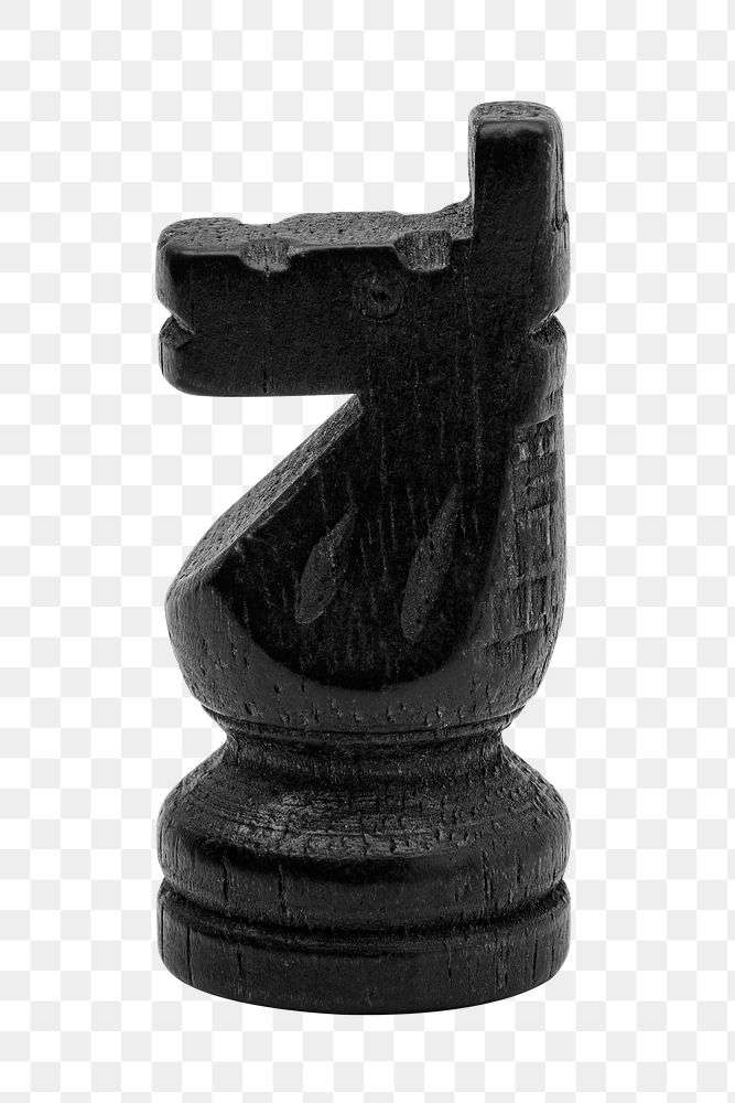 Black knight chess design element