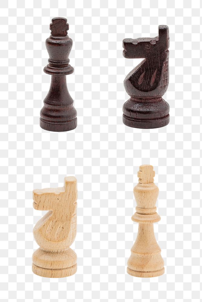 Chess pieces set design element