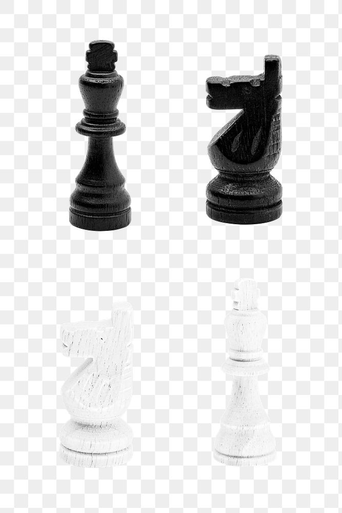 Chess pieces set design element