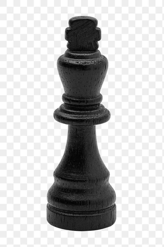 Black king chess design element