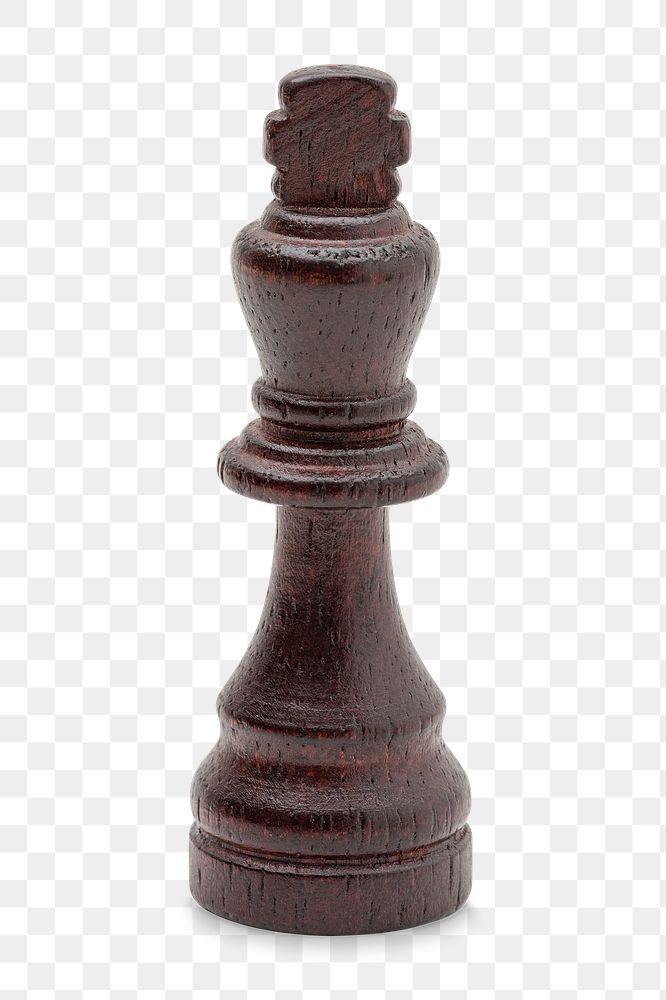 Brown king chess design element