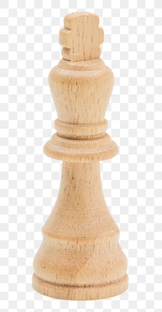 Wooden king chess design element