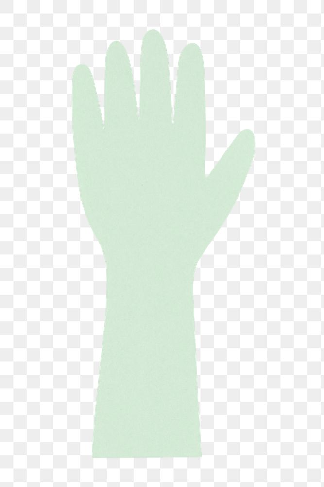 Human arm paper craft transparent png