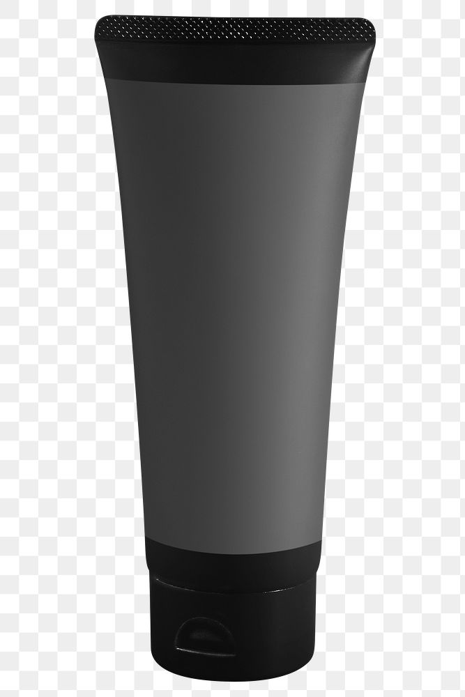 Black skincare tube design element