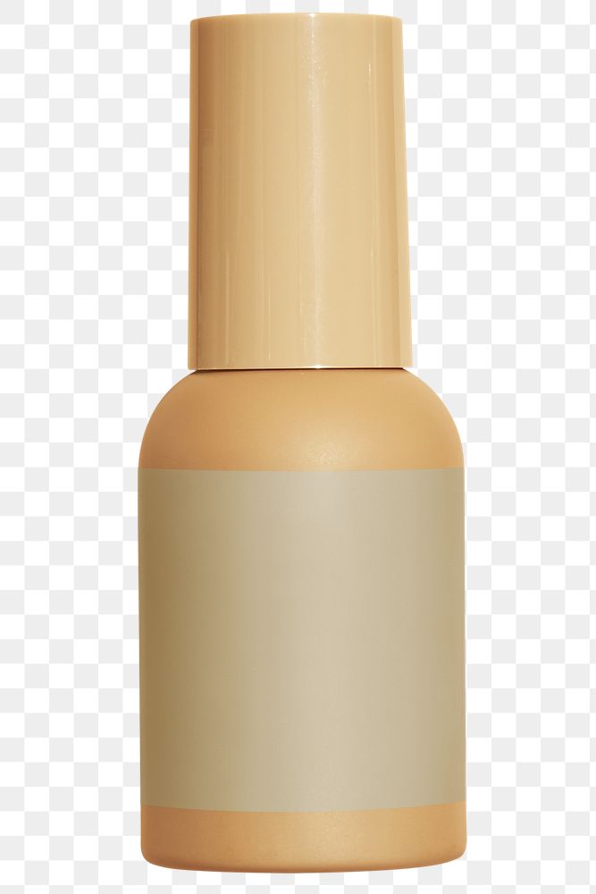 Brown beauty care bottle design element