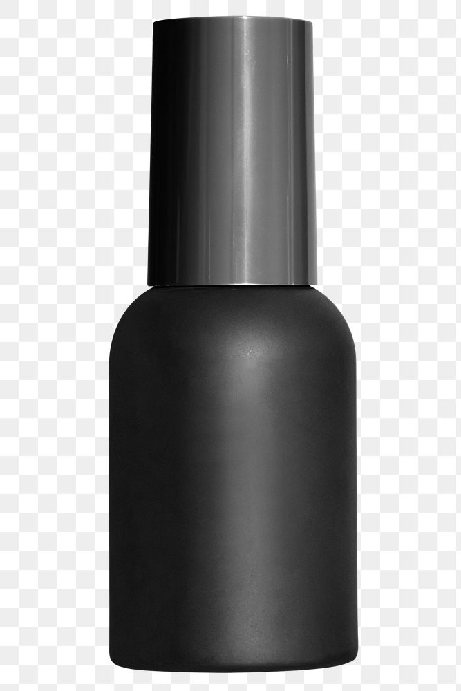 Black beauty care bottle design element