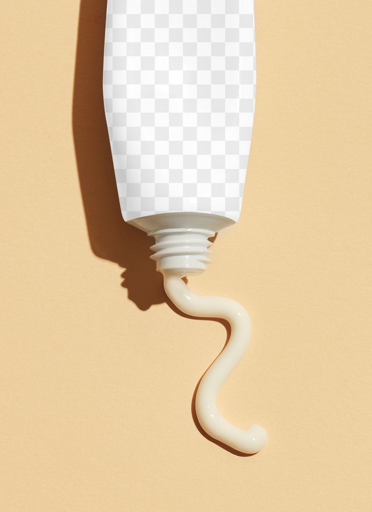Cream from an unlabeled tube design element