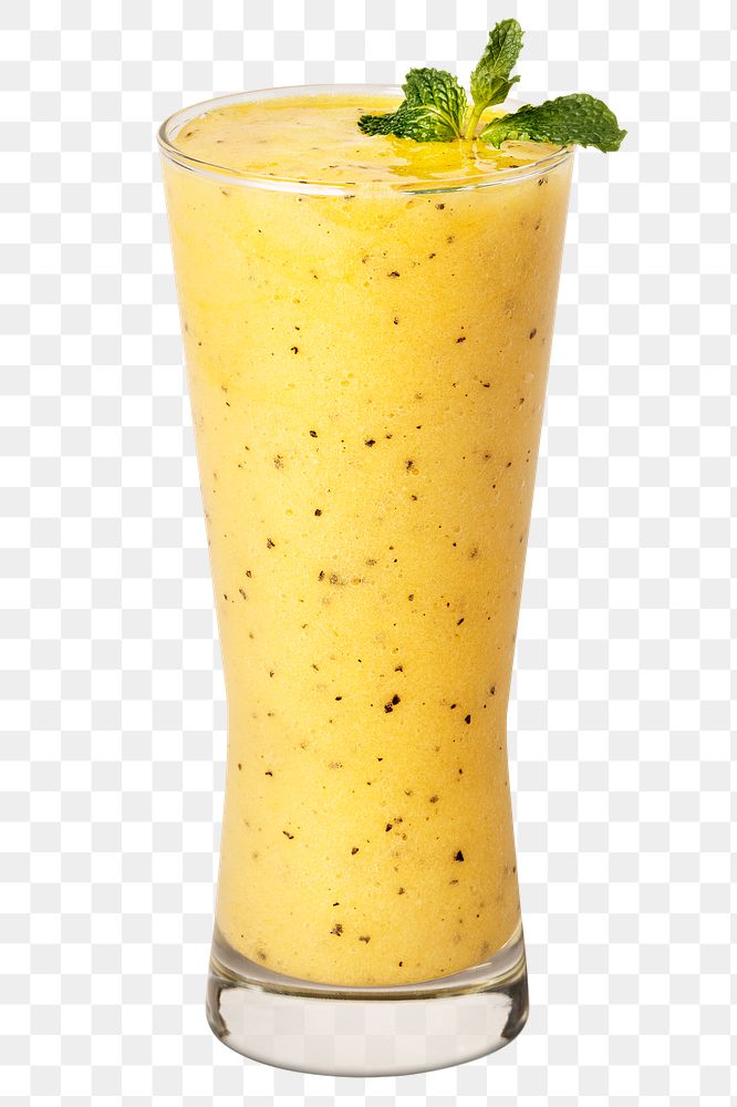Fresh and healthy passion fruit smoothie transparent png
