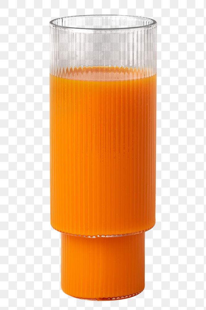 Cold pressed carrot juice transparent png