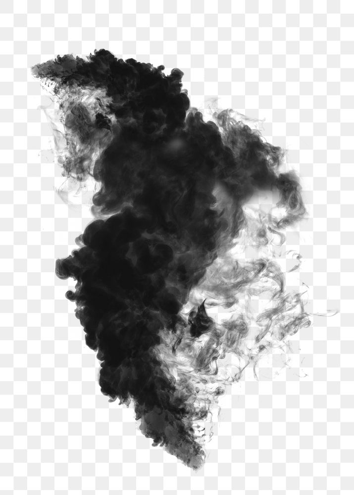 Black smoke effect design element