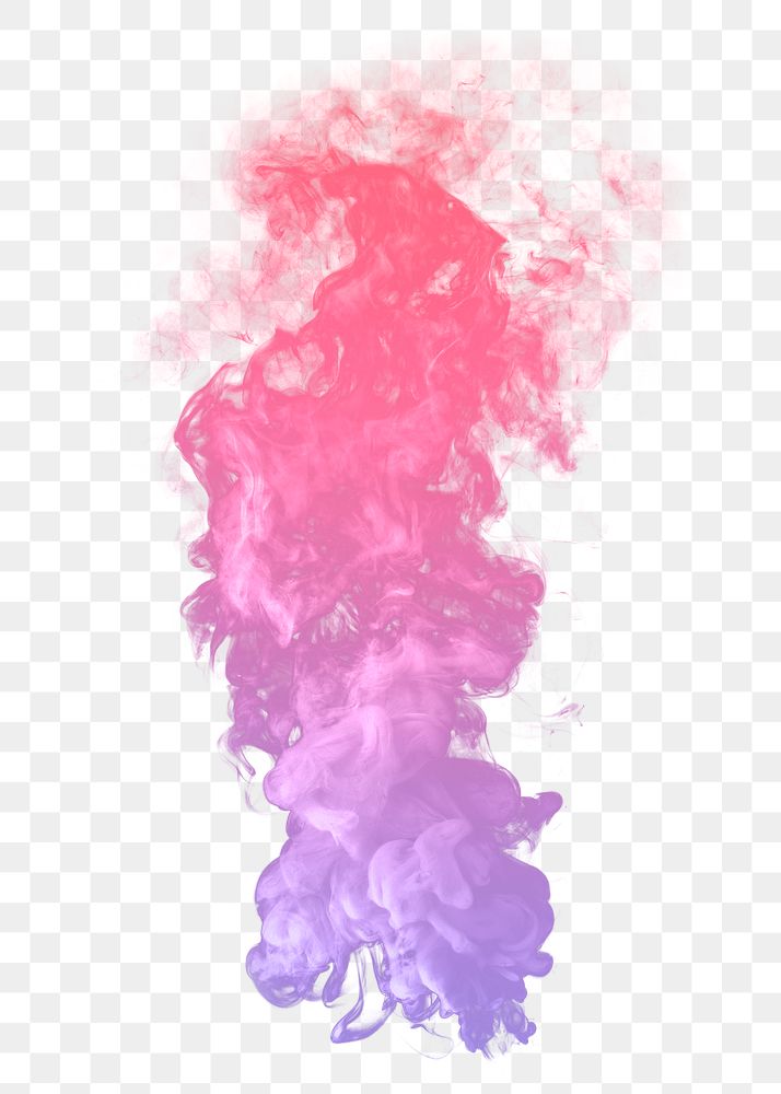 Pink and purple smoke effect design element