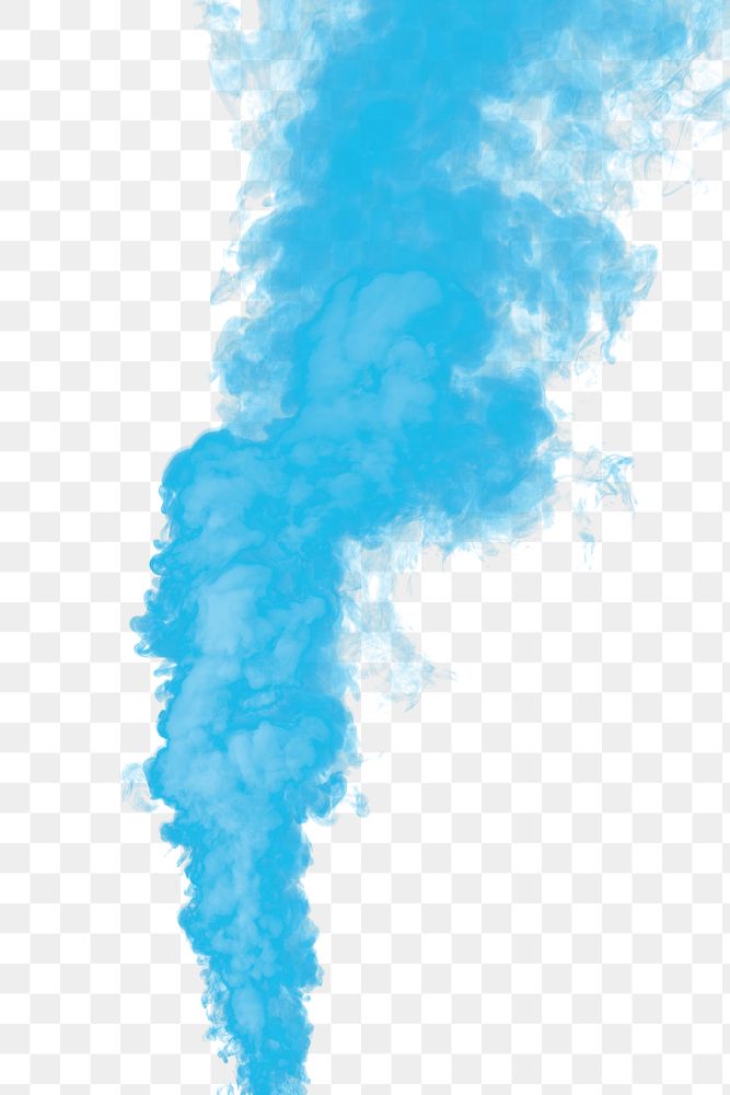 Blue smoke effect design element