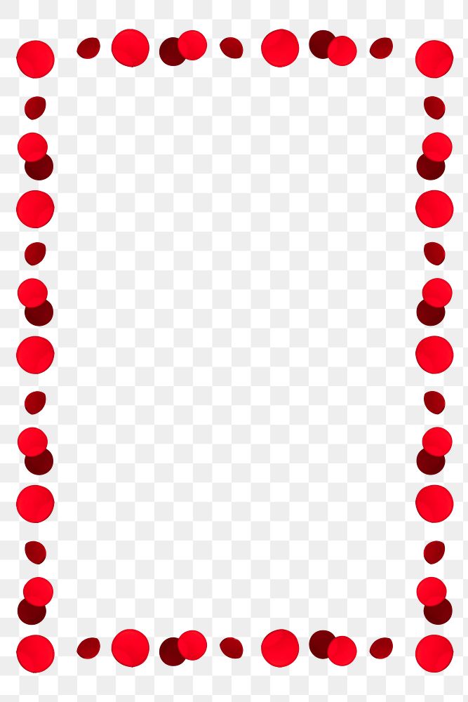 Red dotted frame  design element
