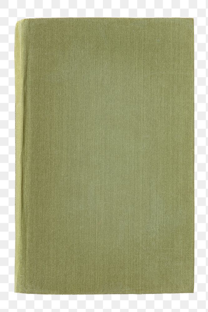 Blank green book cover mockup