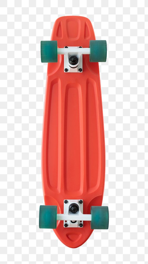 Scarlet red skateboard design element