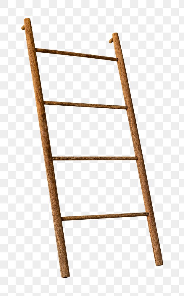 Wooden step ladder design element