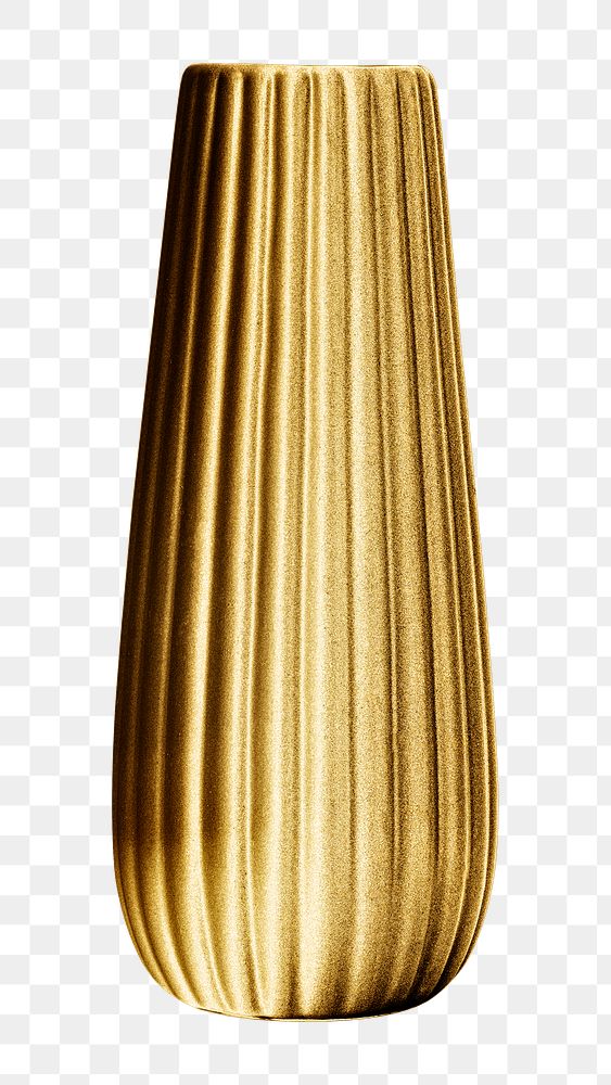Modern gold vase design element