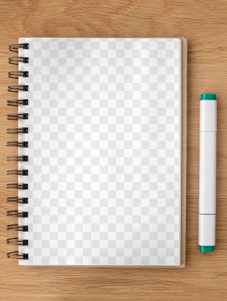 Blank plain white notebook page with a pen