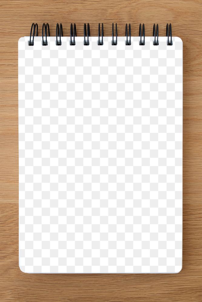 Lined notepaper mockup on a wooden table 