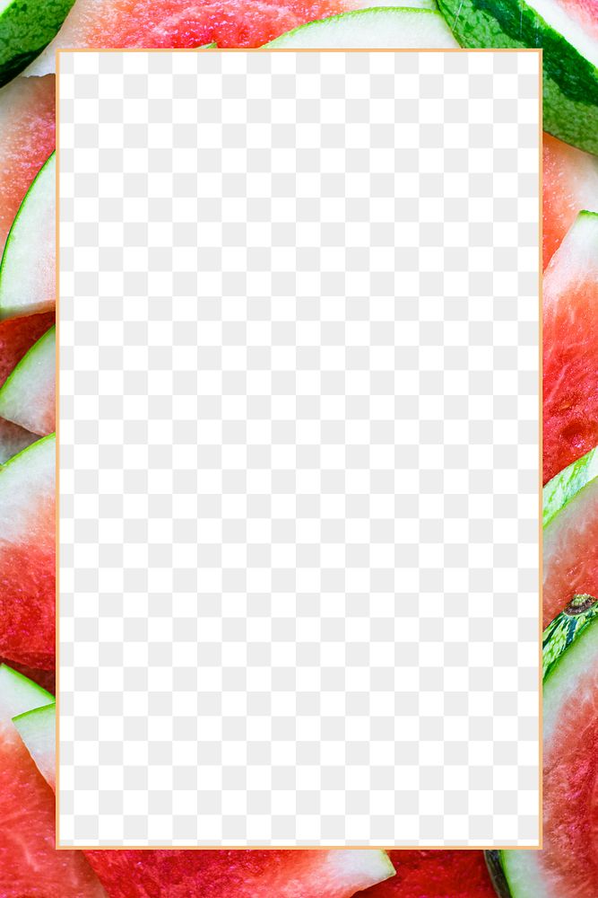 Watermelon png transparent frame background