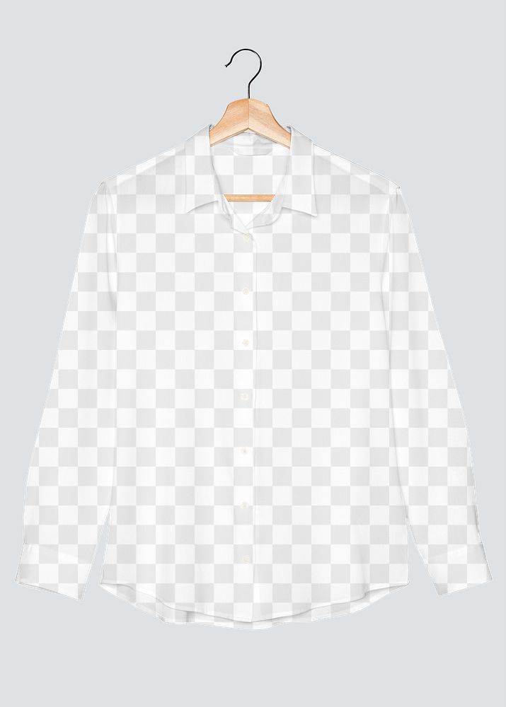 Png blouse transparent mockup women’s casual apparel