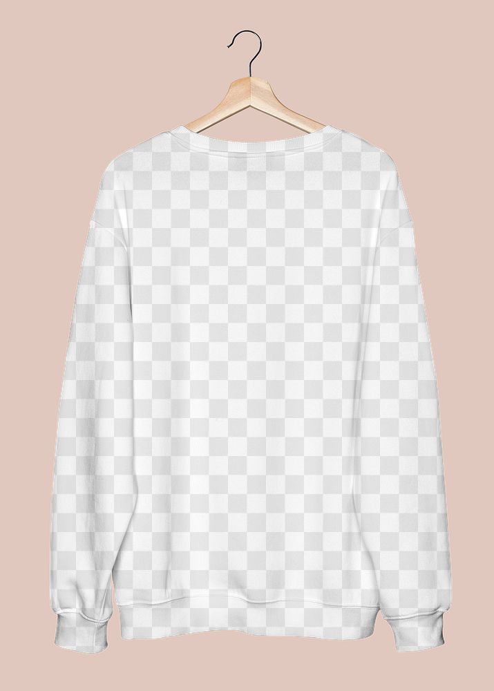 Png sweater transparent mockup unisex streetwear apparel