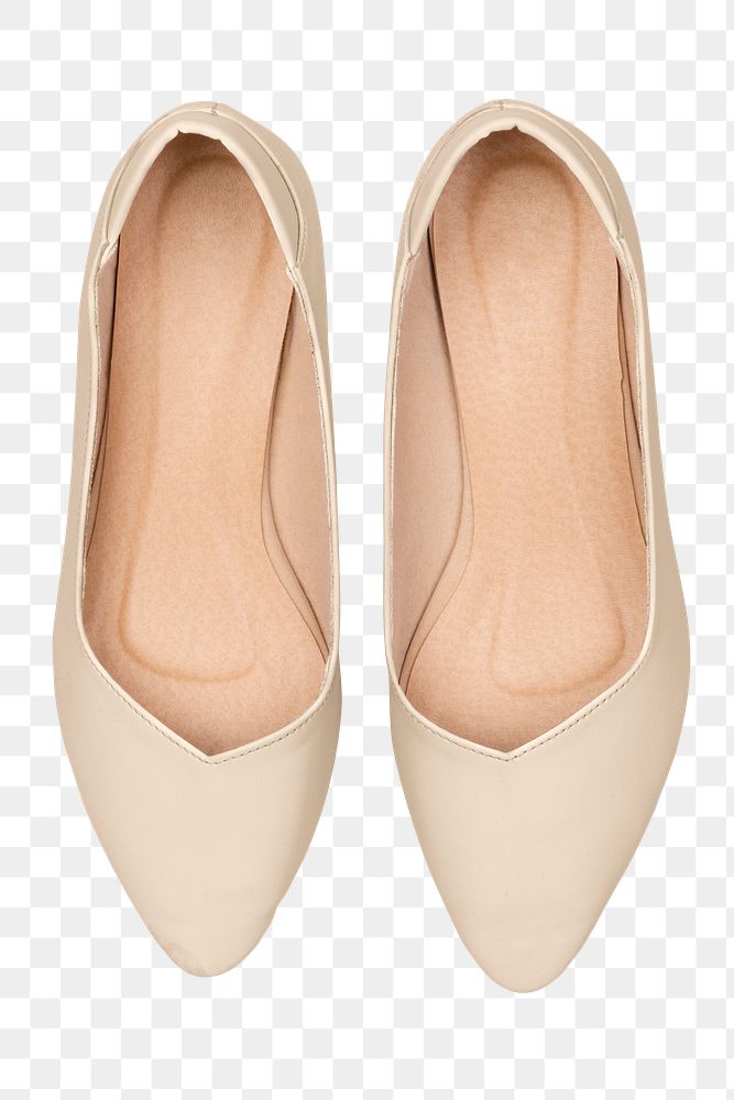 Png beige low heels mockup women&rsquo;s shoes fashion