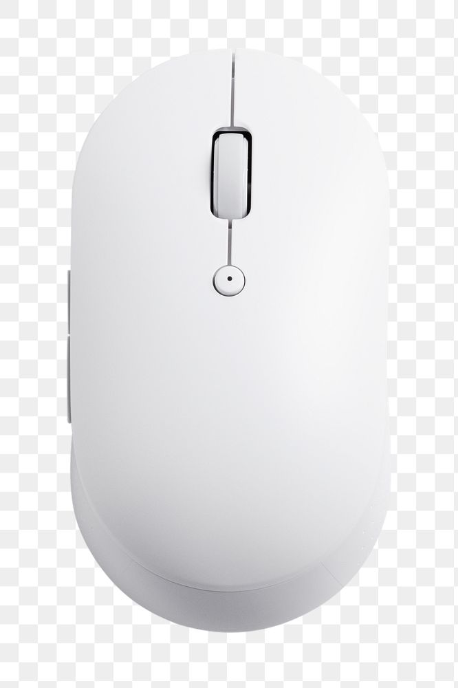 White png wireless optical mouse mockup digital device