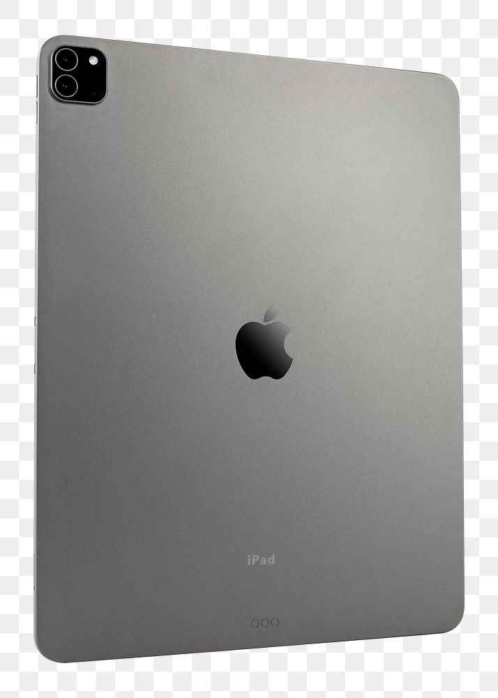 Apple iPad Pro 2020 space grey mockup transparent background. SEPTEMBER 14, 2020 - BANGKOK, THAILAND