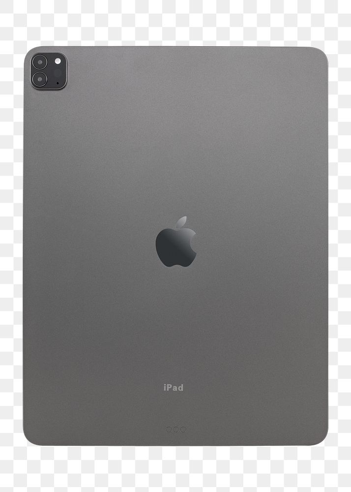 Apple iPad Pro 2020 space grey mockup transparent background. SEPTEMBER 14, 2020 - BANGKOK, THAILAND