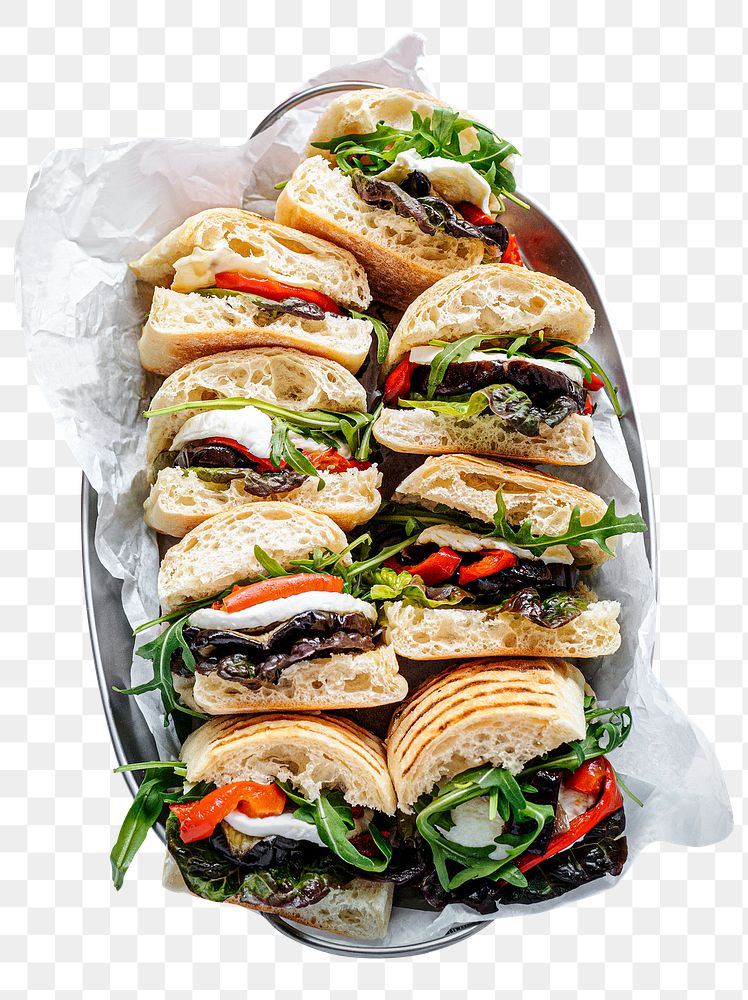 Mozzarella sliders mockup png summer food