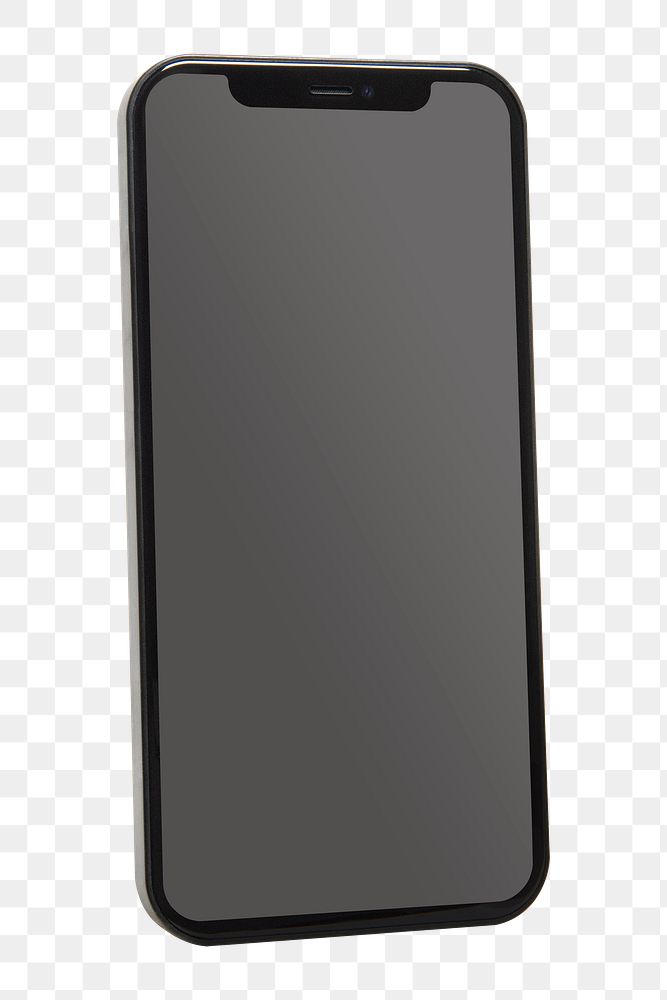 Smartphone black screen mockup png innovative future technology
